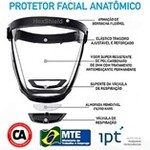 Protetor Facial Hexpro Hexshield Ajuste Elástico com Tratamento Antiembaçante Com Filtro KN95 CA 49438