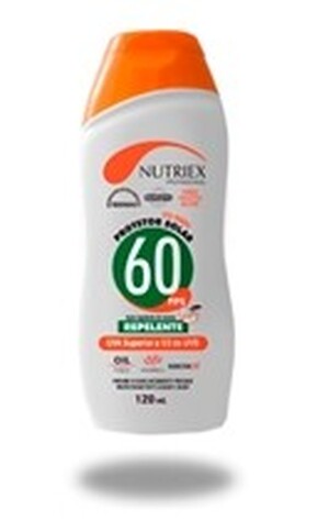 Protetor Solar Profissional Fator 60 Com Repelente UVA e UVB Nutriex 120ml