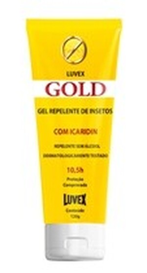 Repelente de Insetos Gel Sem álcool Luvex Gold contém Icaridin Contra Mosquito da Dengue 120g