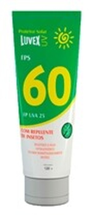 Protetor Solar Com Repelente Luvex FPS 60 Bisnaga 120g