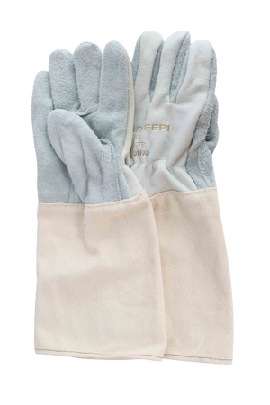 BSL0589 - Luva Mista de Raspa, Vaqueta e Lona