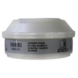 Filtro Químico Gás Ácido 3810 B1 Air Safety 514934