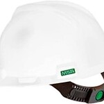 Capacete MSA V-GARD Completo Com Suspensão Push Key e Jugular Classe B CA 498