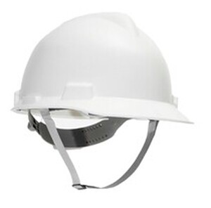 Capacete MSA V-GARD Completo Com Suspensão Push Key e Jugular Classe B CA 498