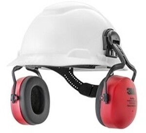 Capacete 3M Acoplado Com Abafador Tipo Concha Muffler