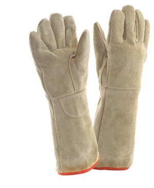 Luva de raspa soldador para alta temperatura