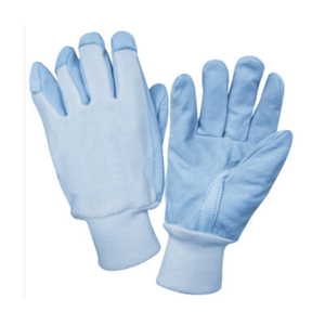 Luva Vaqueta palma: dorso lona, punho malha e unheira